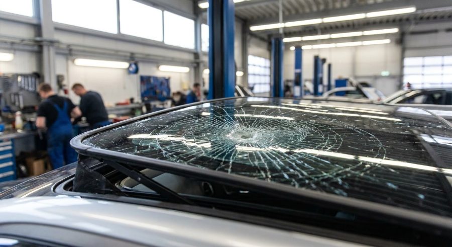 Broken sunroof glass repair in Bakersfield, CA