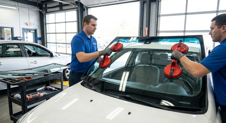 Windshield replacement technicians in Bakersfield, CA